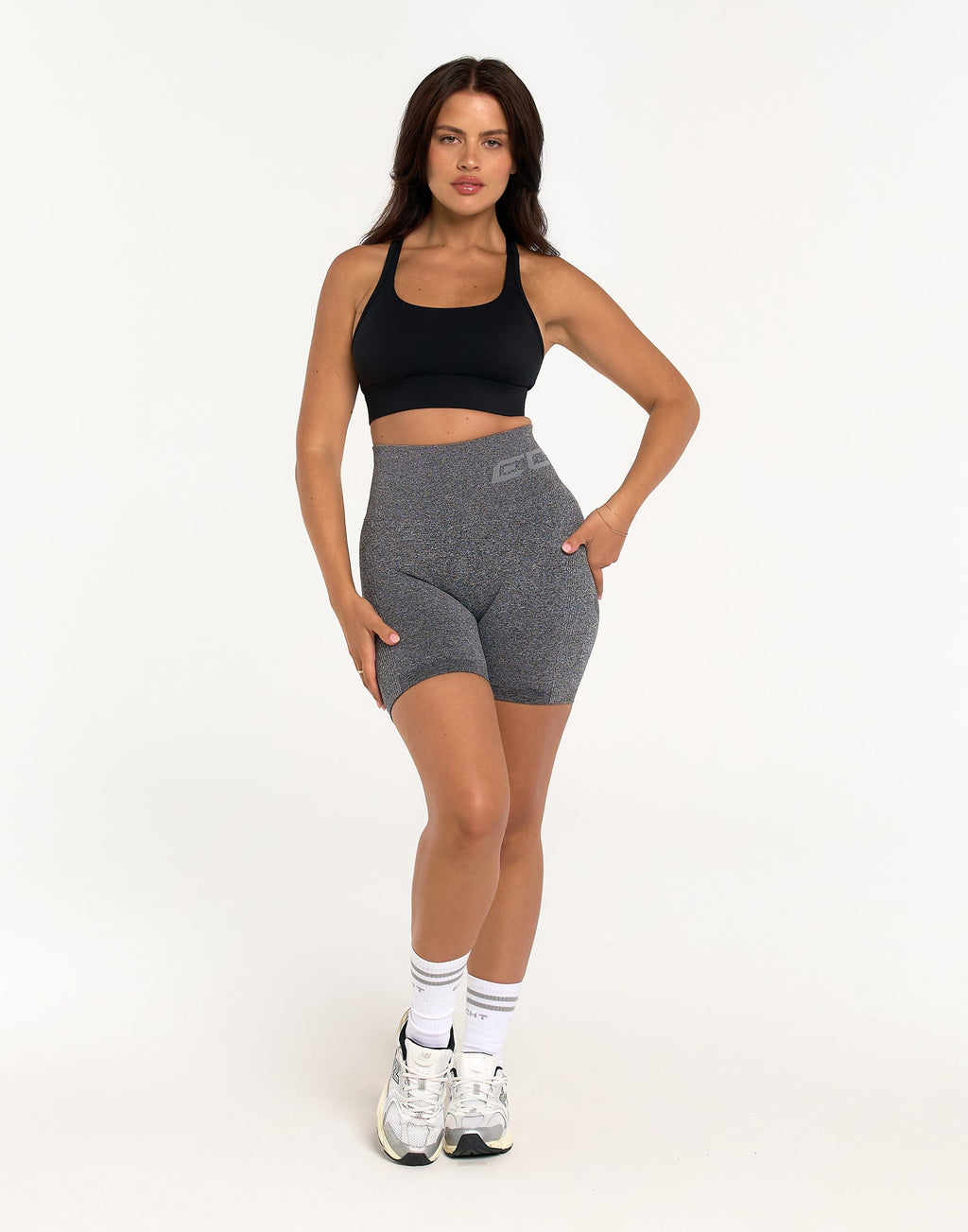 Arise Scrunch Shorts - Charcoal