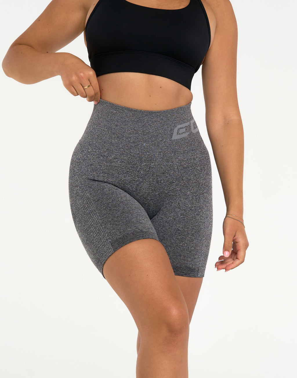 Arise Scrunch Shorts - Charcoal