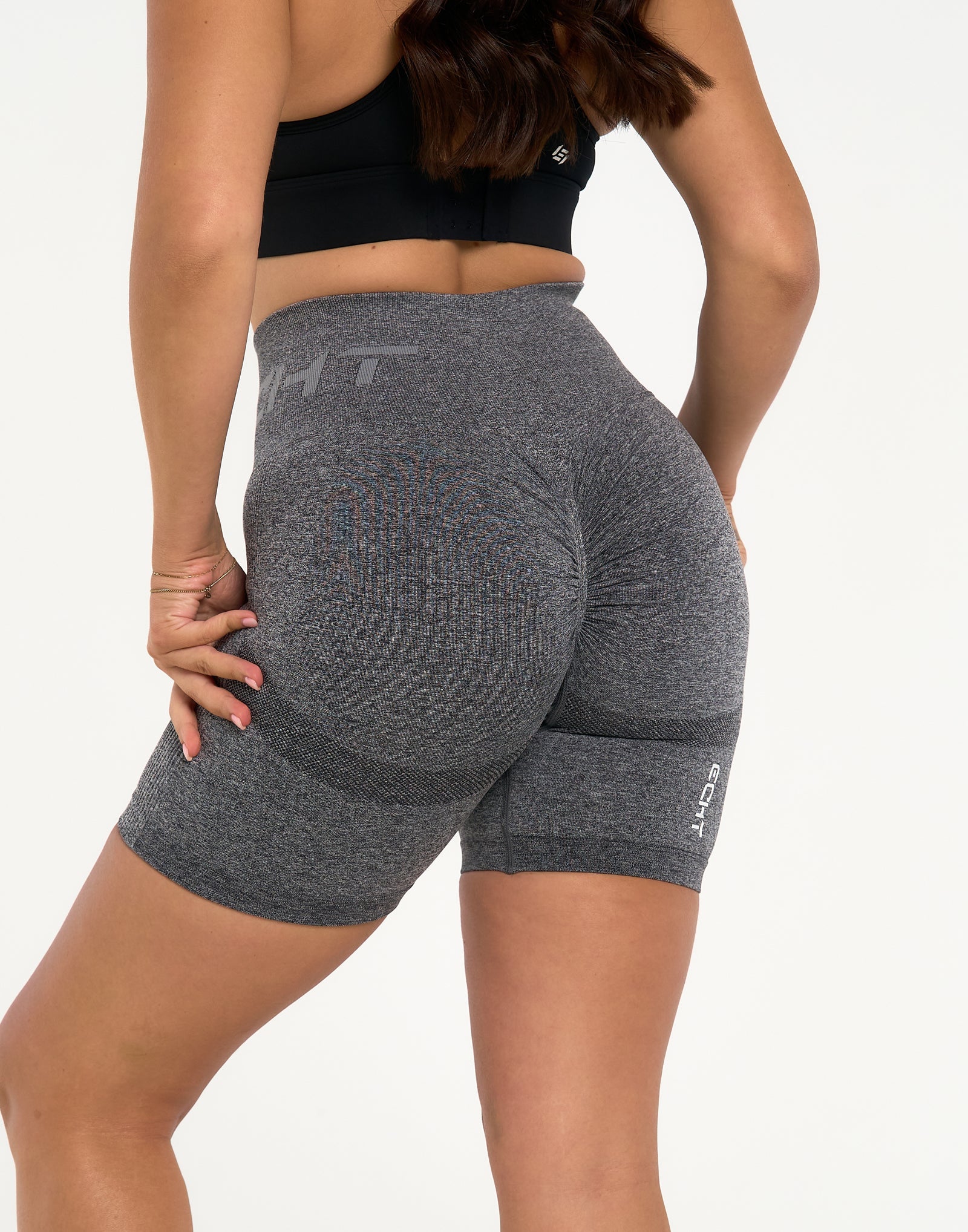 Arise Scrunch Shorts - Charcoal