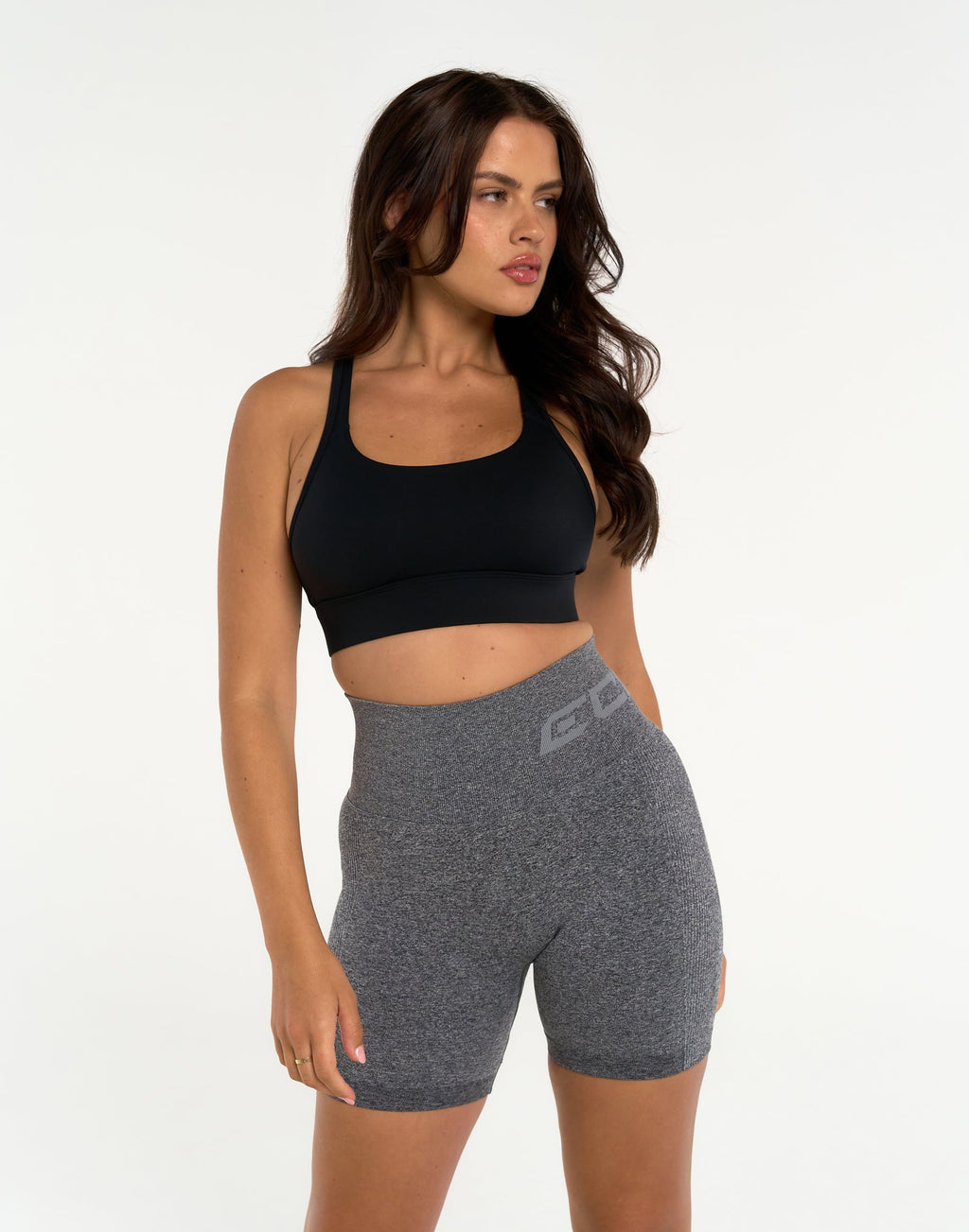Arise Scrunch Shorts - Charcoal
