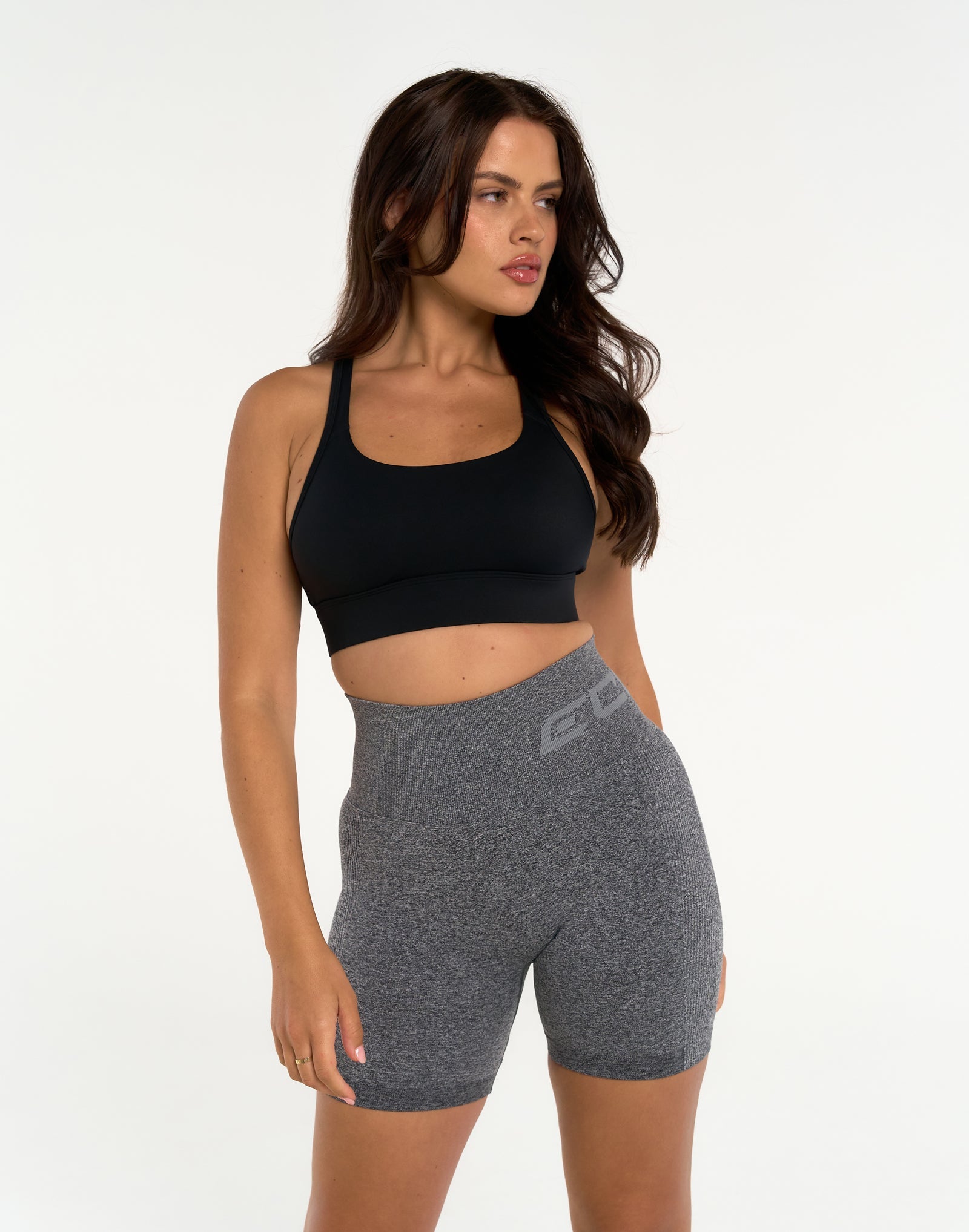 Arise Scrunch Shorts - Charcoal