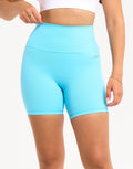 Range Bike Shorts 6" - Baby Blue