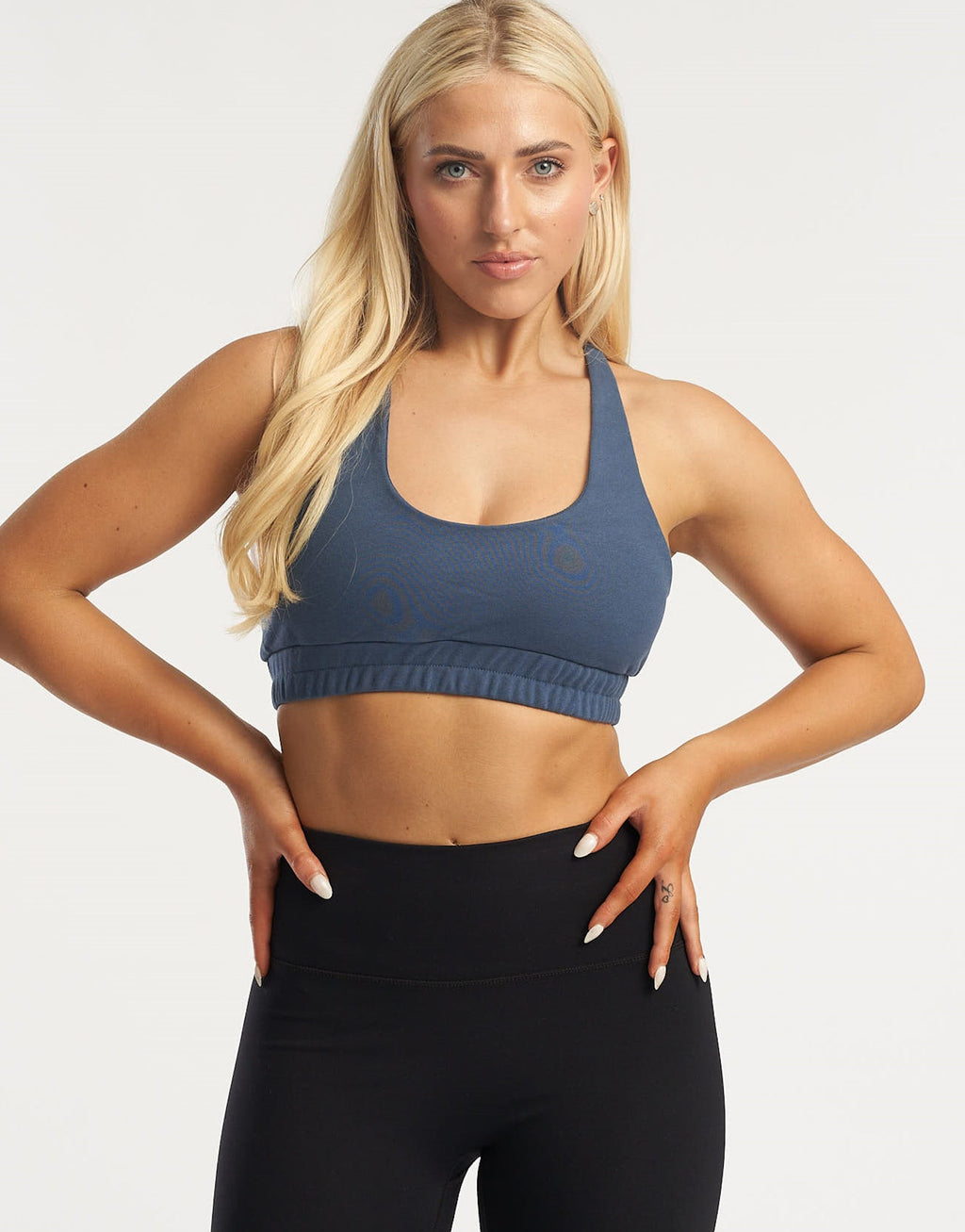 Tennis Sweat Sports Bra - Blue
