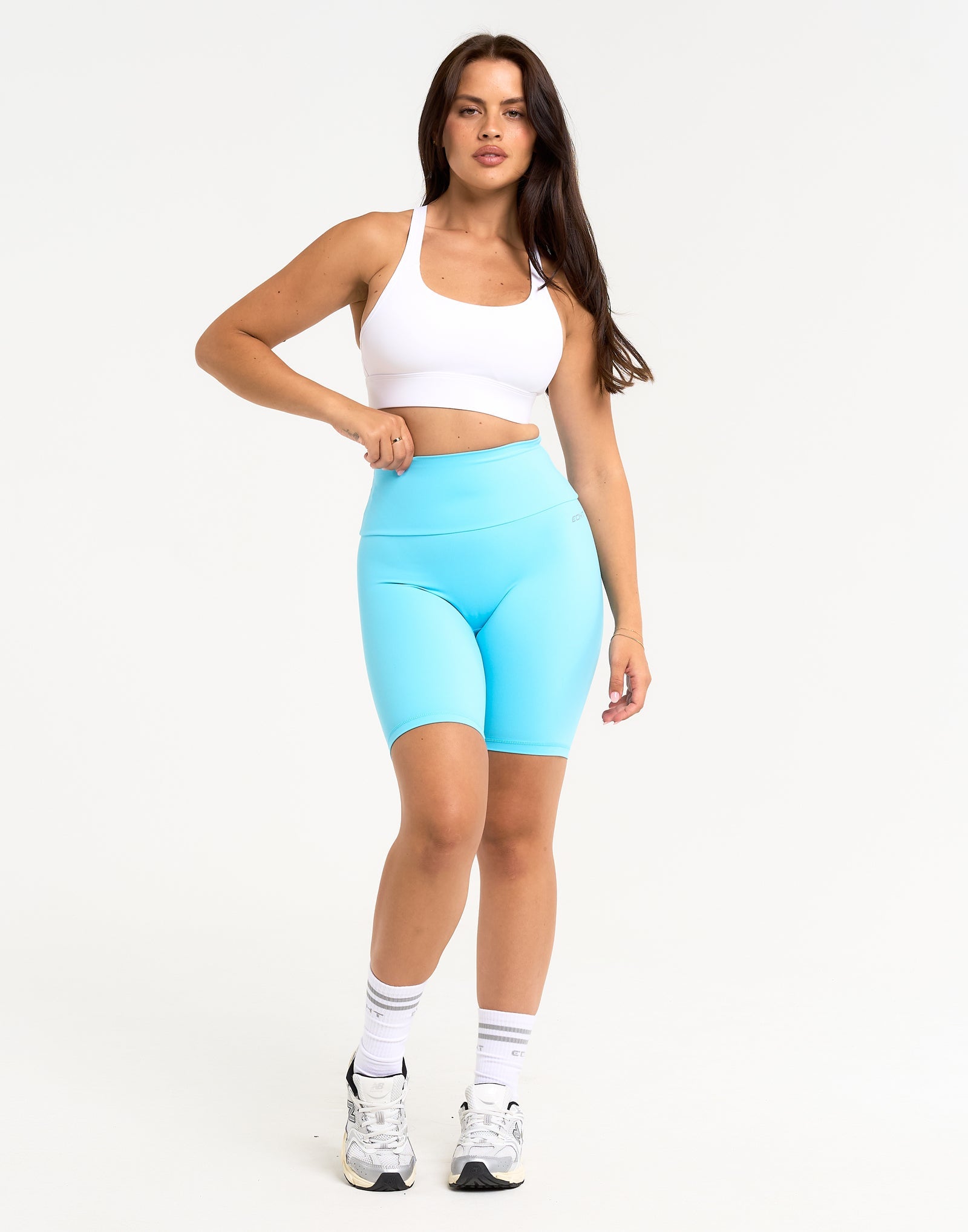 Range Bike Shorts 8" - Baby Blue