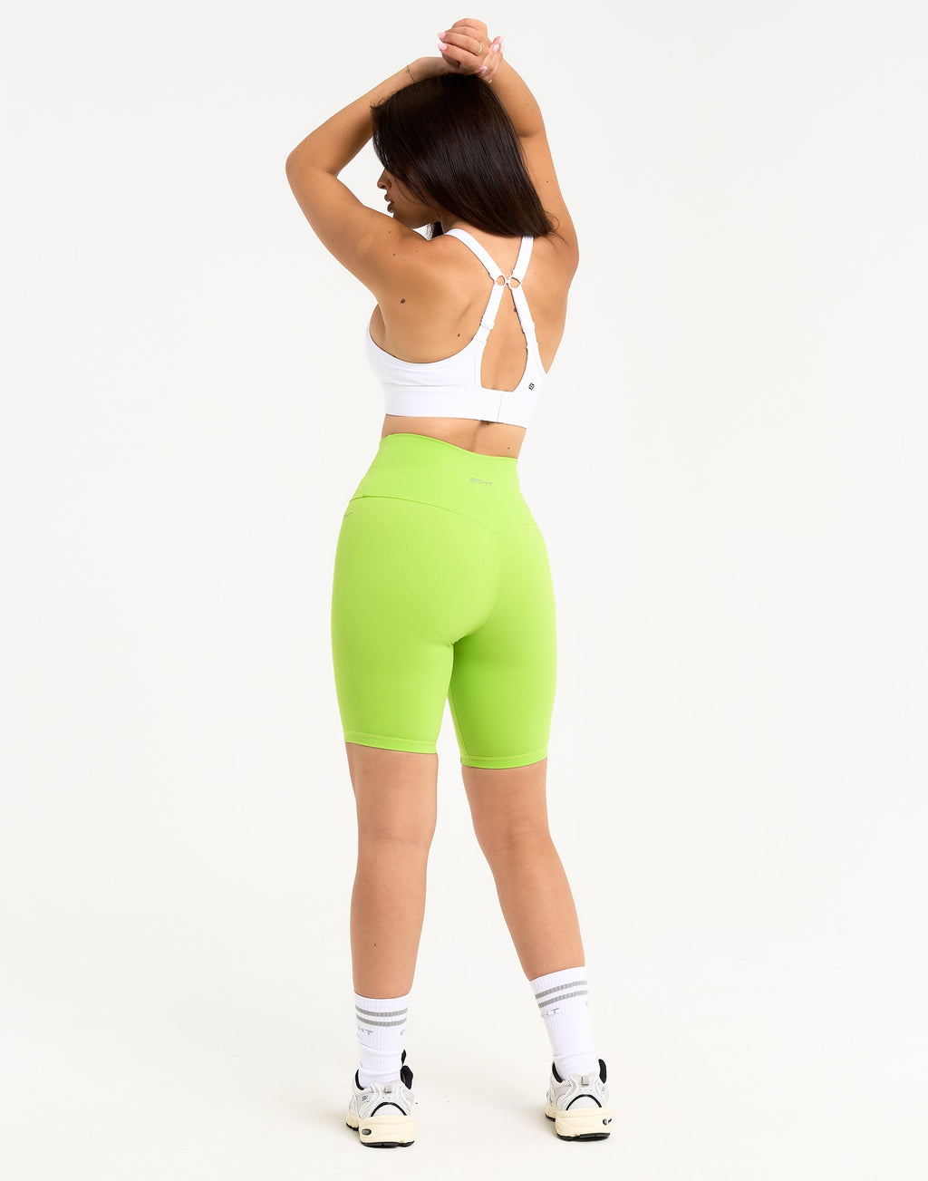 Range Bike Shorts 8" - Lime Green