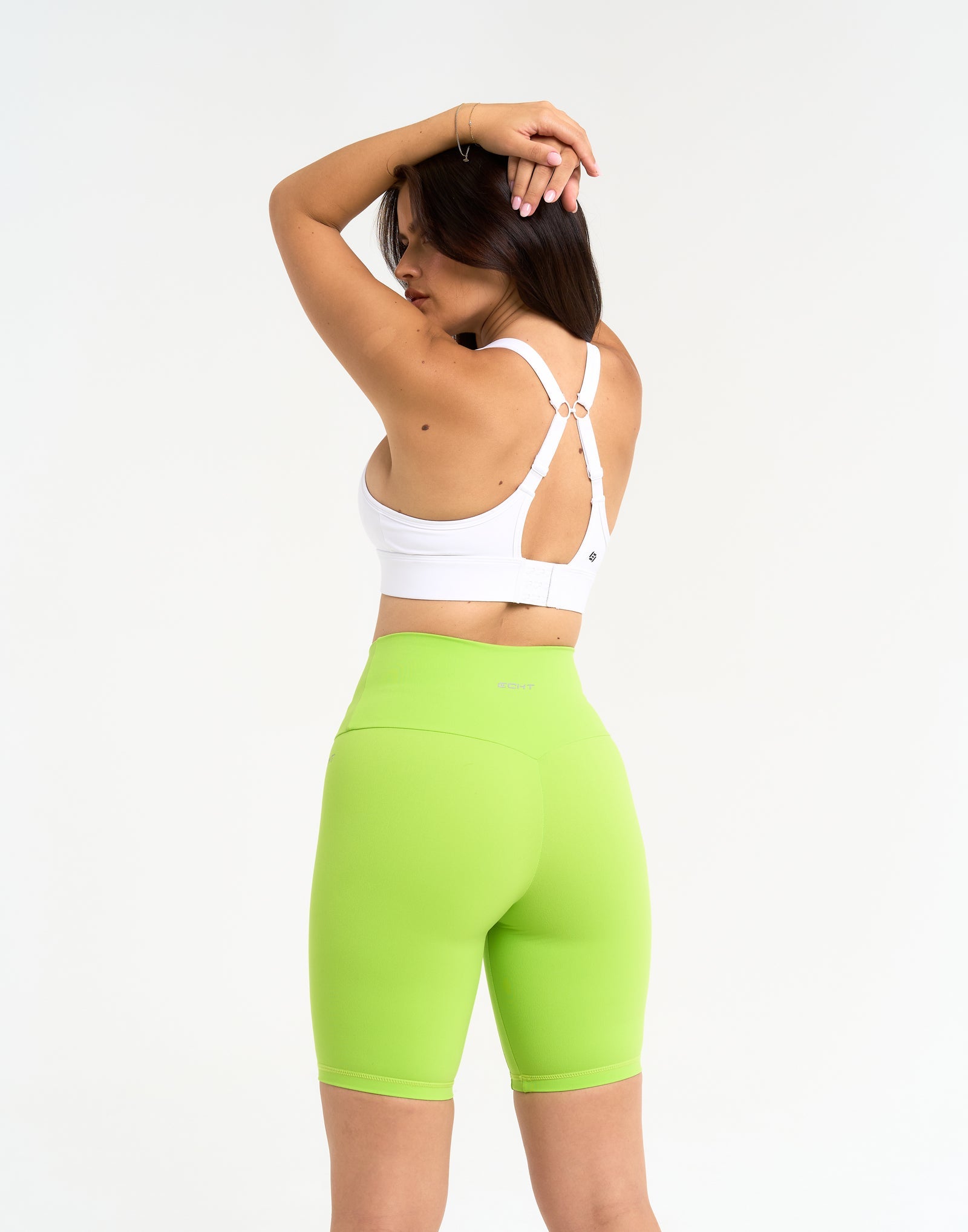 Range Bike Shorts 8" - Lime Green