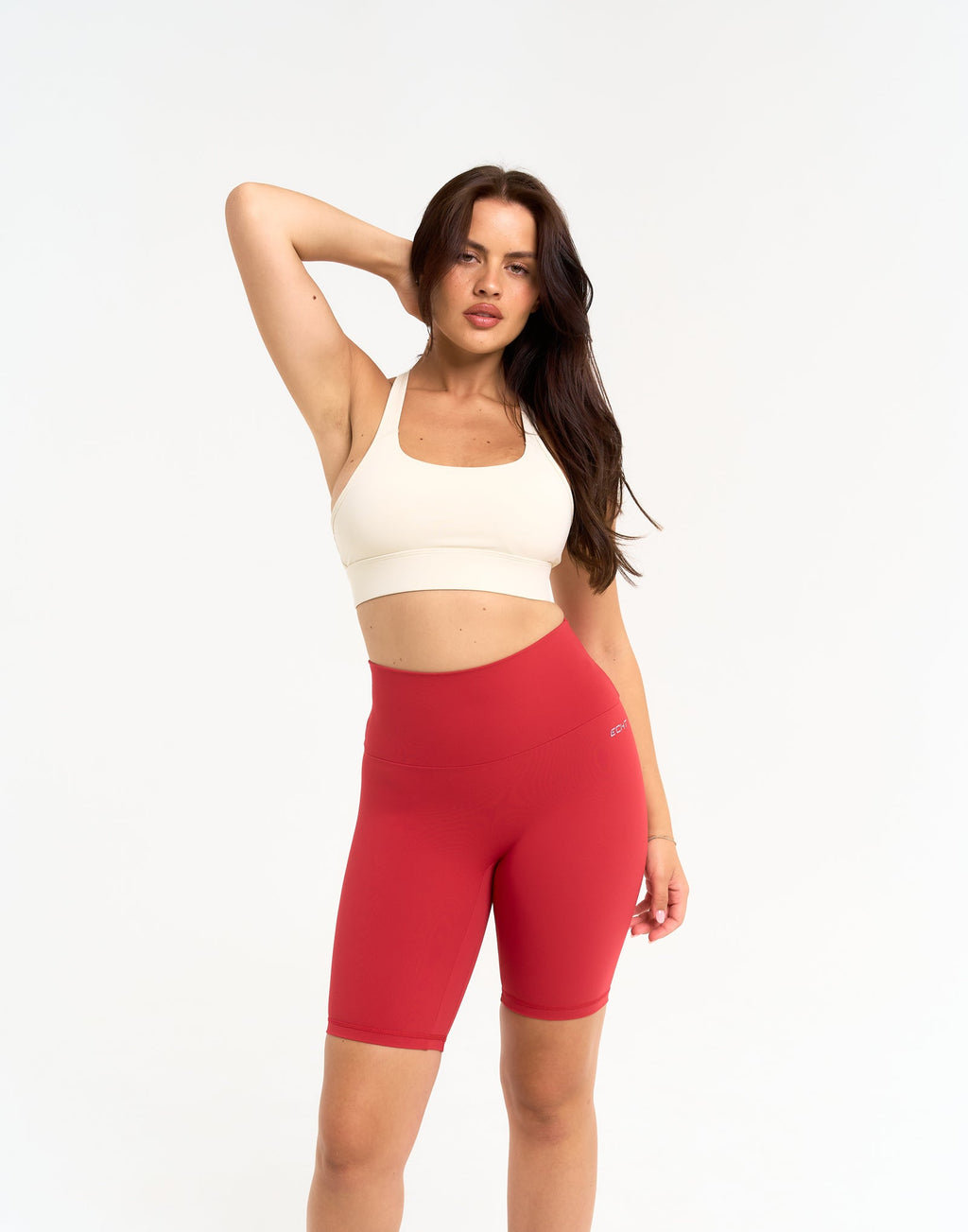 Range Bike Shorts 8" - Scarlet Red