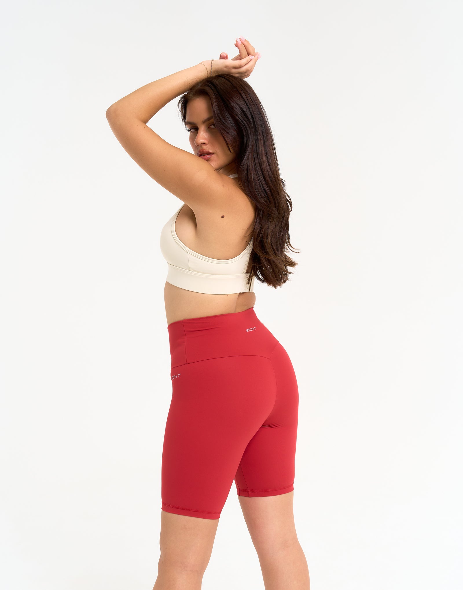 Range Bike Shorts 8" - Scarlet Red