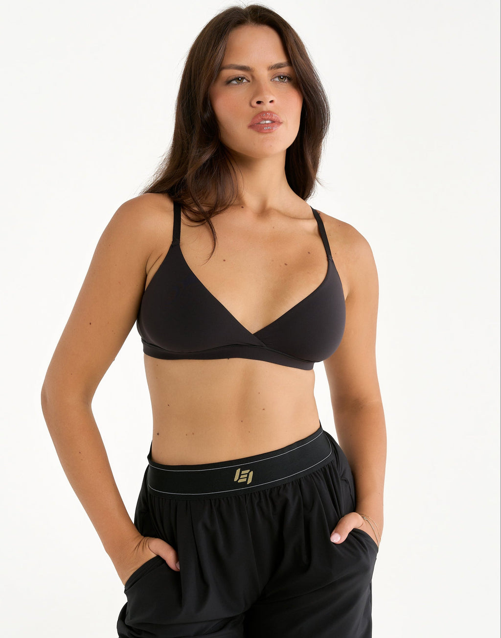 Elemental Crossover Bralette - Black
