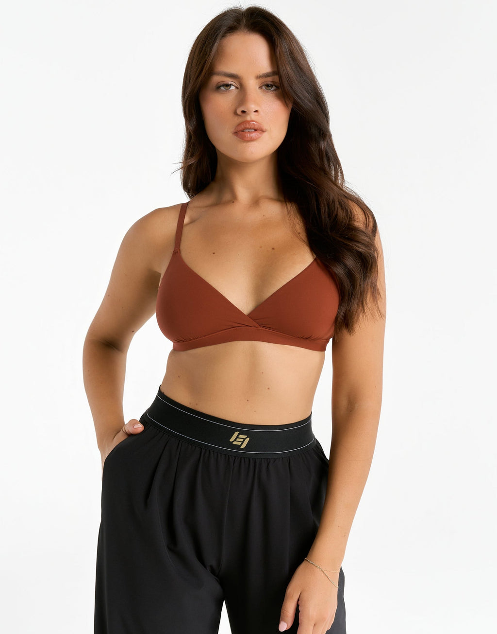 Elemental Crossover Bralette - Brown