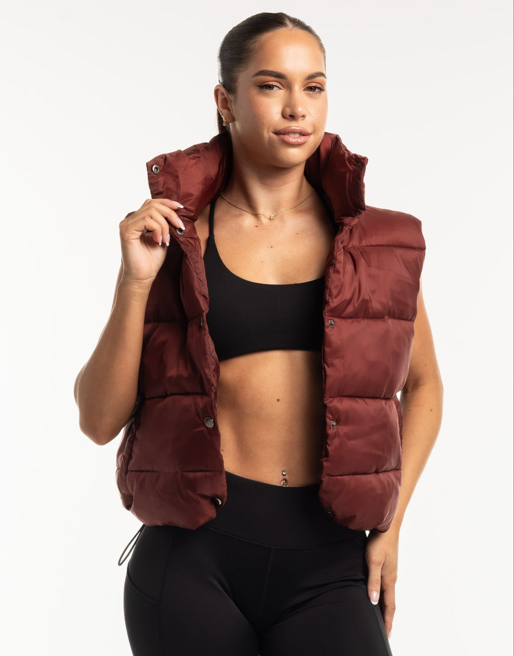 Elevate Puffer Vest - Brown