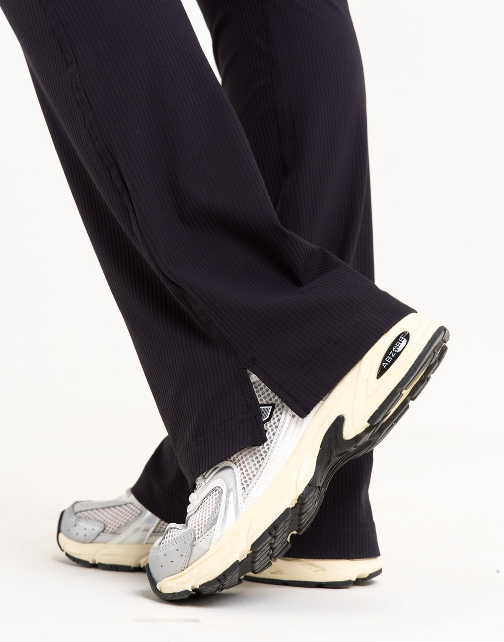 Flare Ribbed Leggings V2 - Black