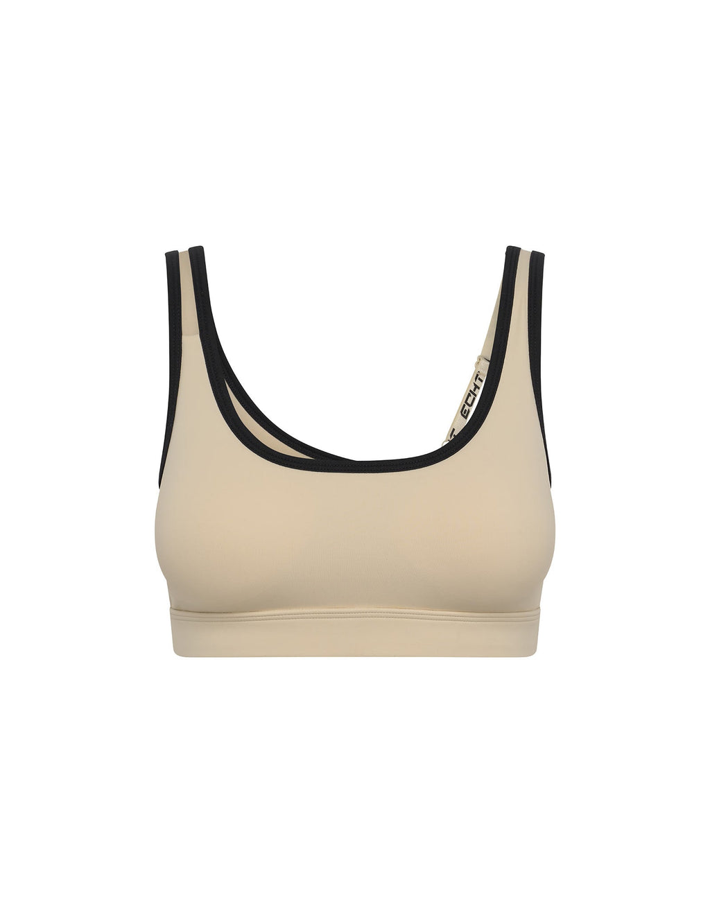 Asymmetric Sports Bra - Taupe