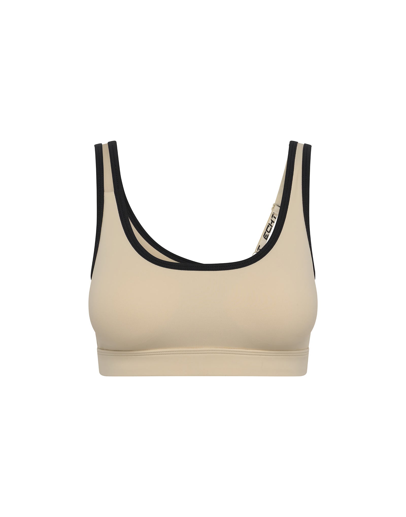 Asymmetric Sports Bra - Taupe
