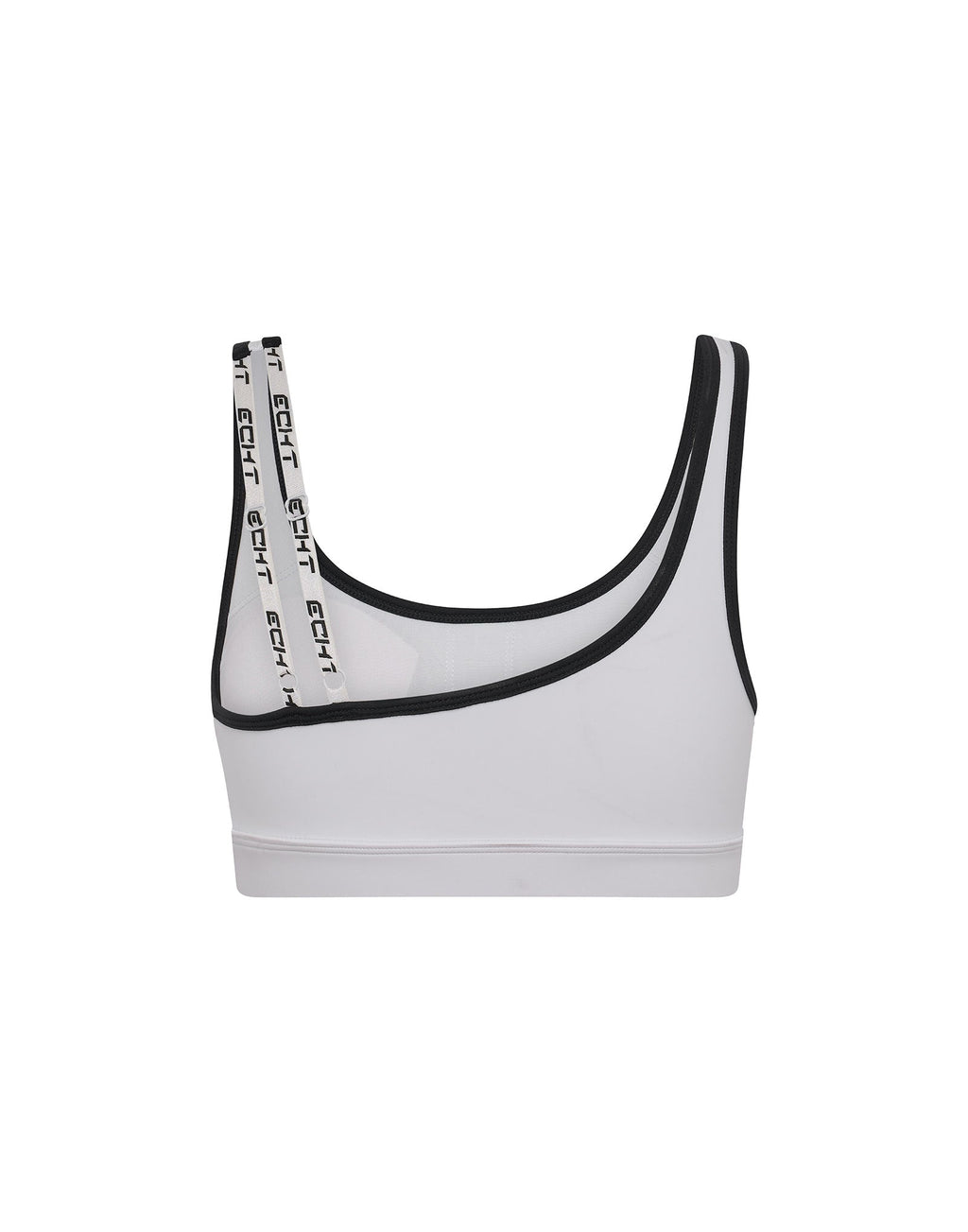 Asymmetric Sports Bra - White