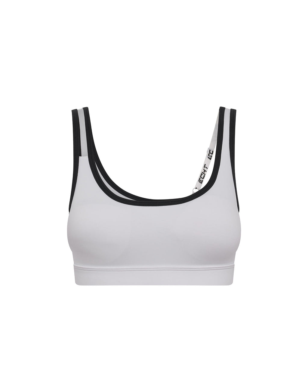 Asymmetric Sports Bra - White