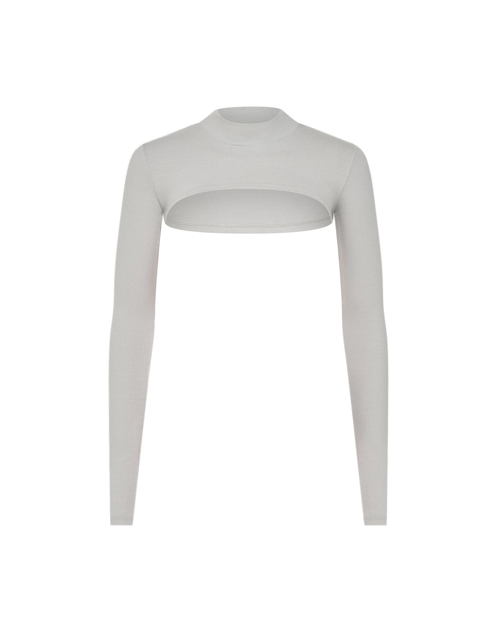 Echt Ribbed High Cut Long Sleeve - Micro Grey