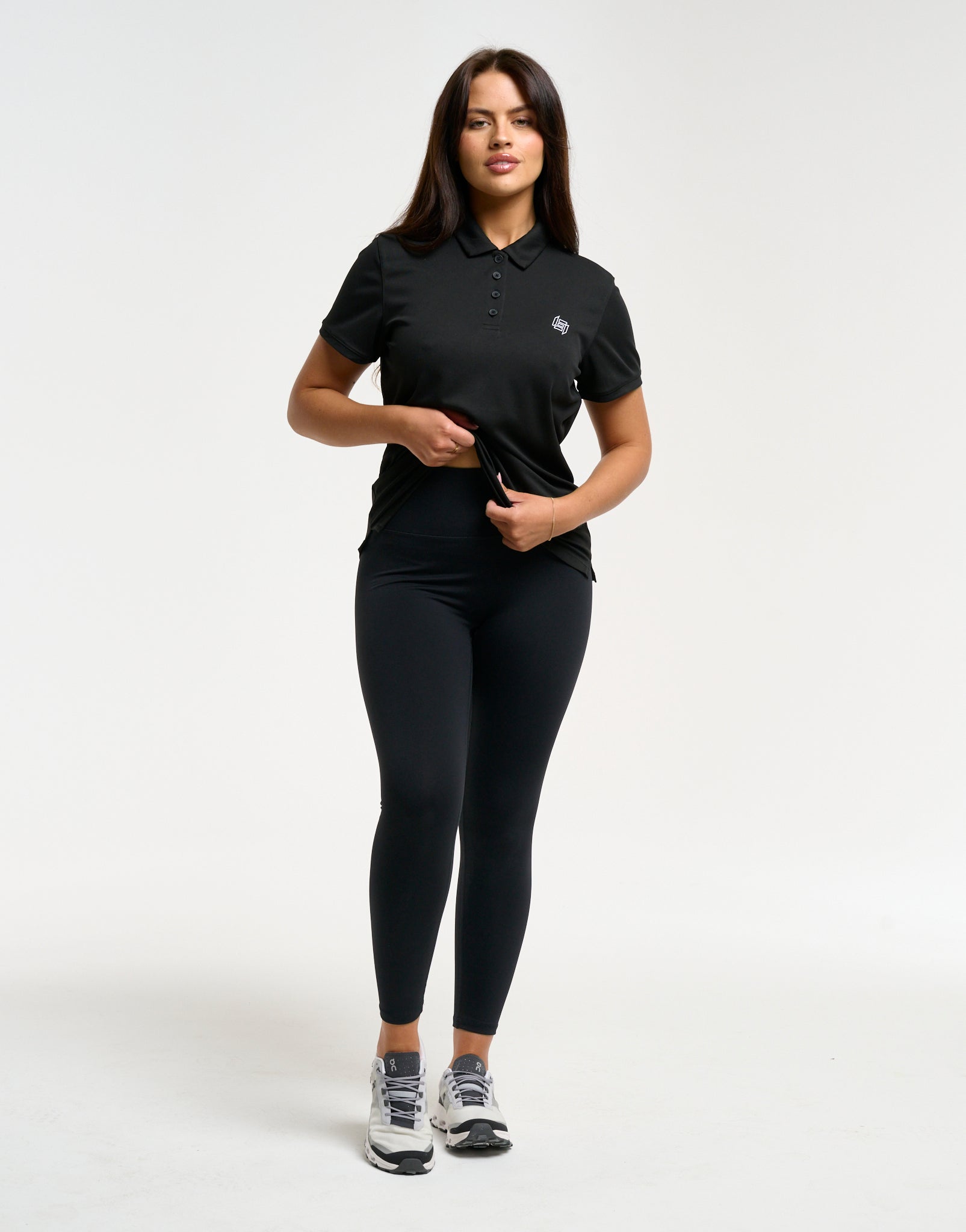 Flow Short-Sleeve Polo - Black