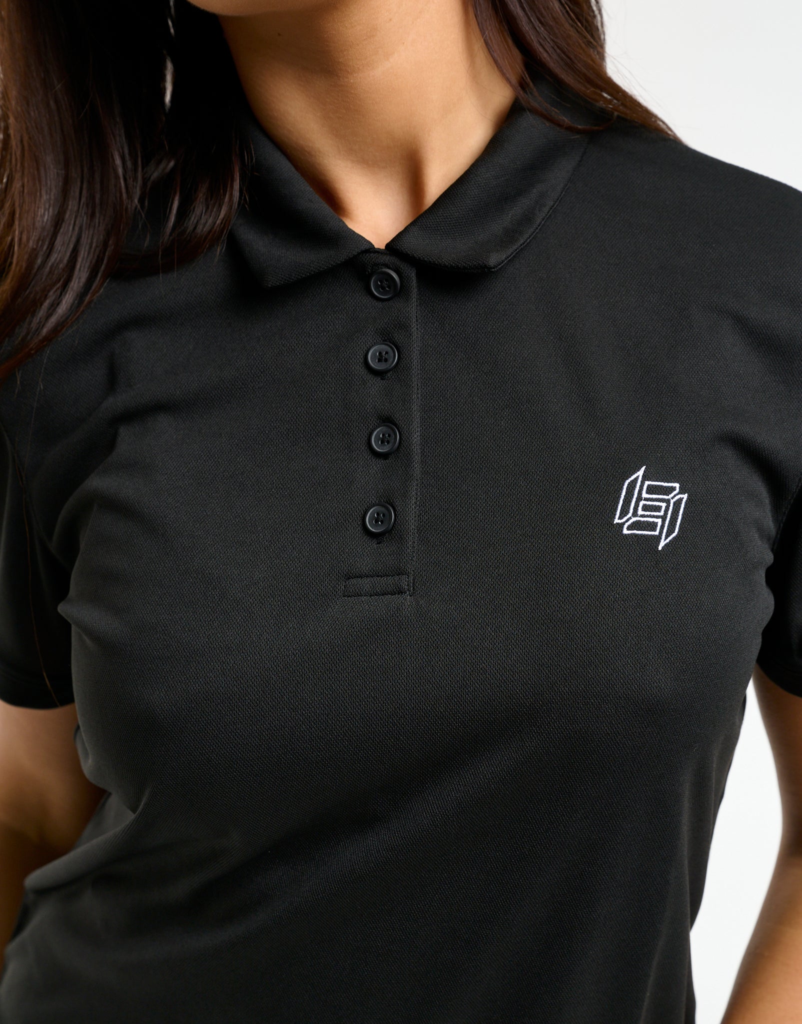Flow Short-Sleeve Polo - Black
