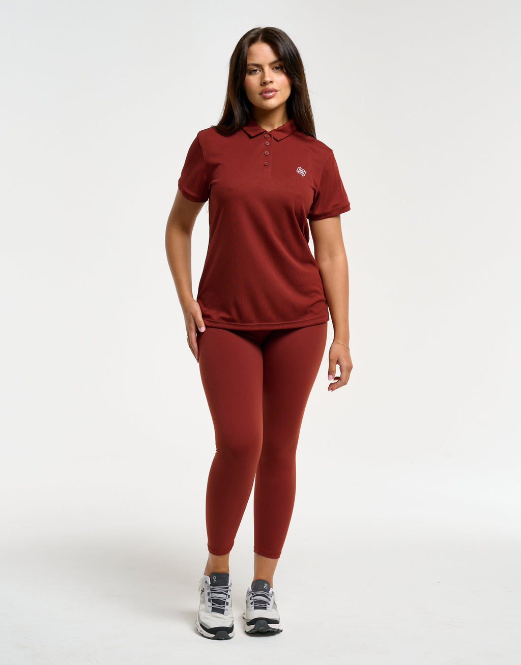 Flow Short-Sleeve Polo - Brown