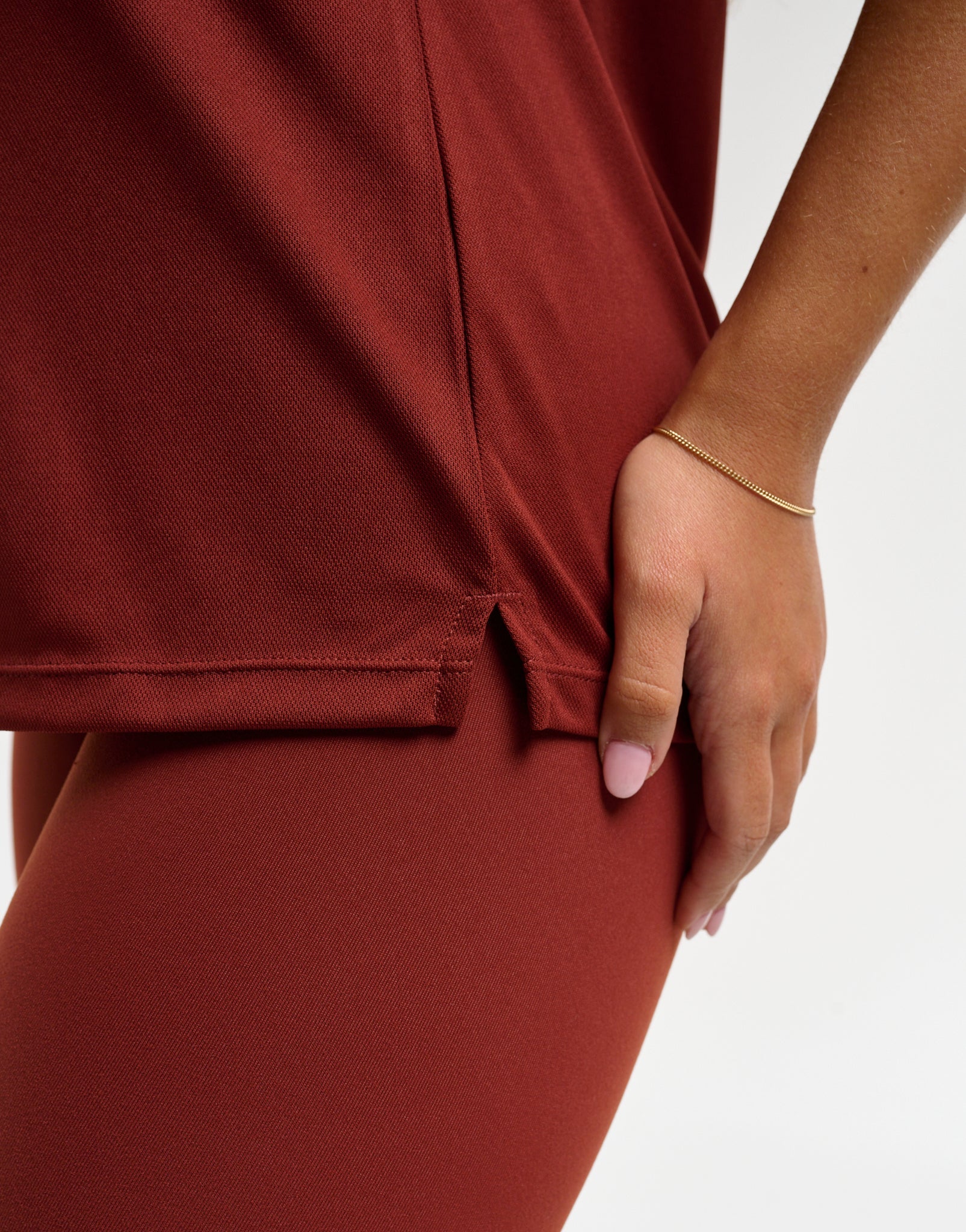 Flow Short-Sleeve Polo - Brown