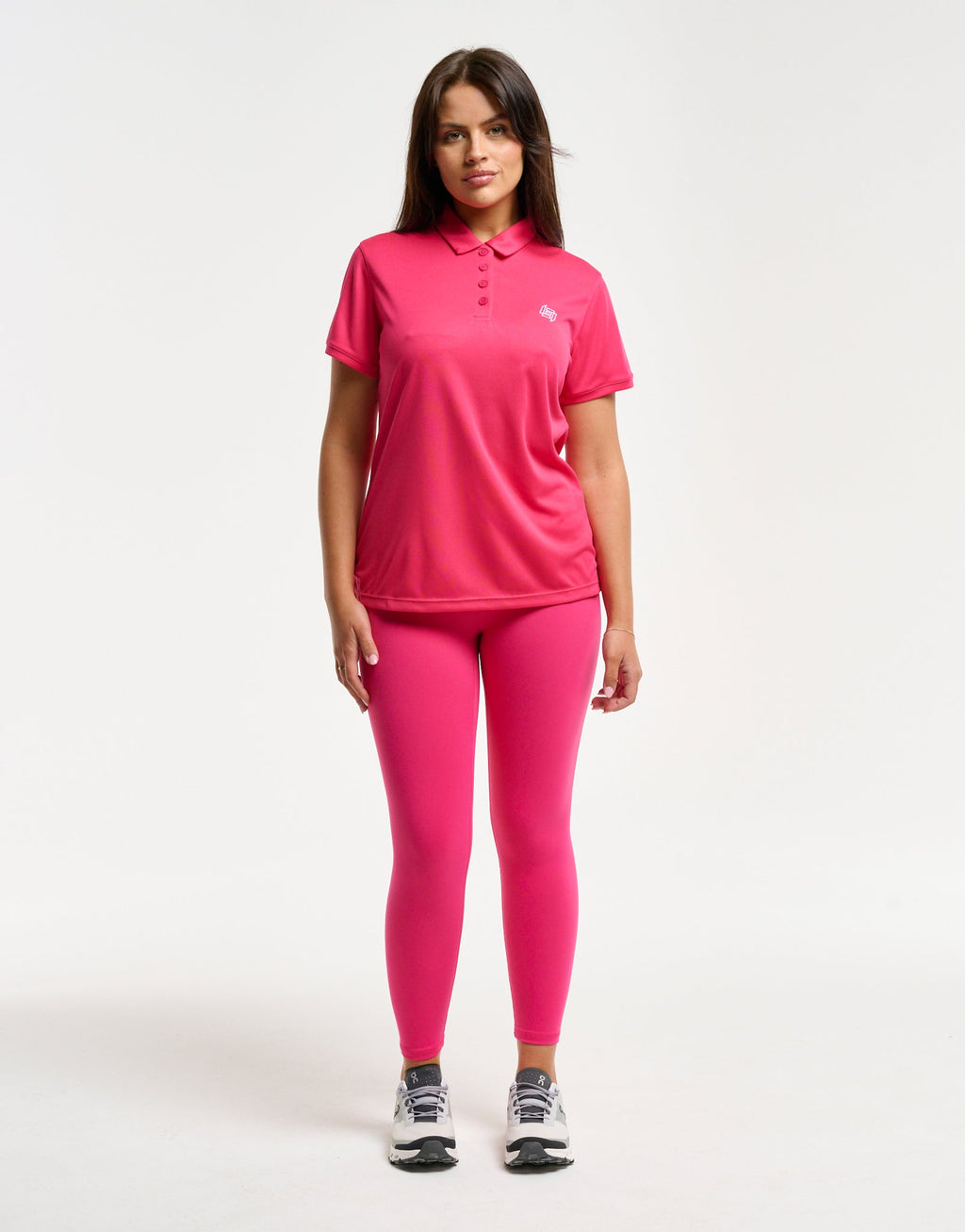 Flow Short-Sleeve Polo - Pink