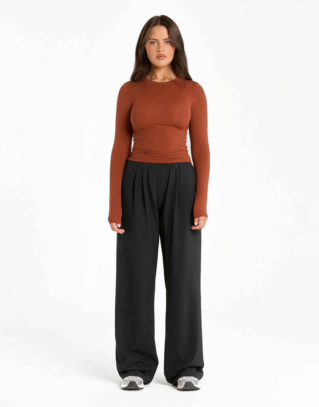 Elemental Long Sleeve T-Shirt - Brown