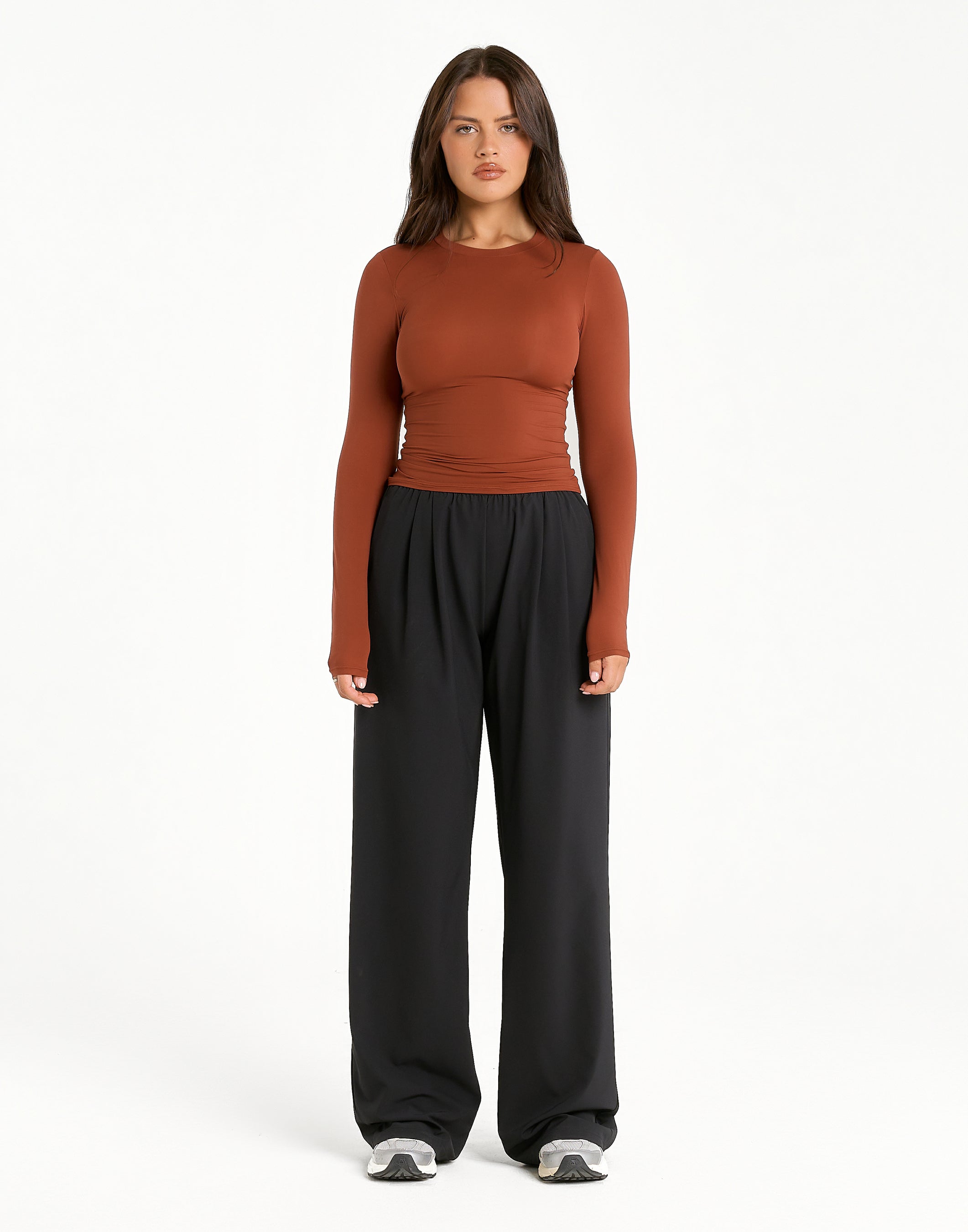 Elemental Long Sleeve T-Shirt - Brown