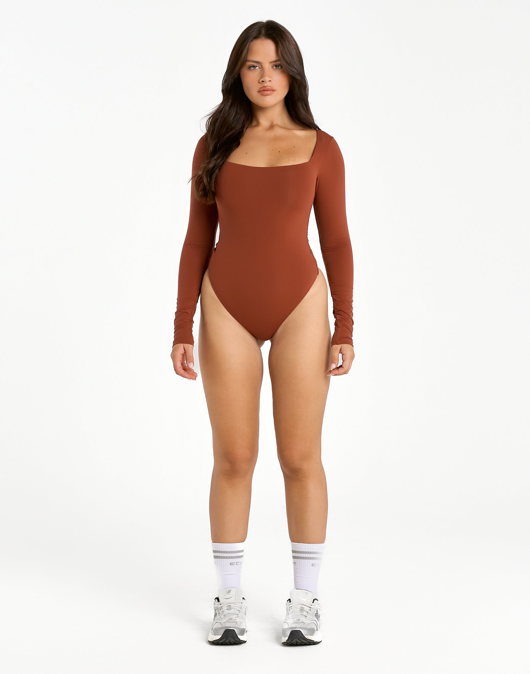 Elemental L Square Bodysuit - Brown