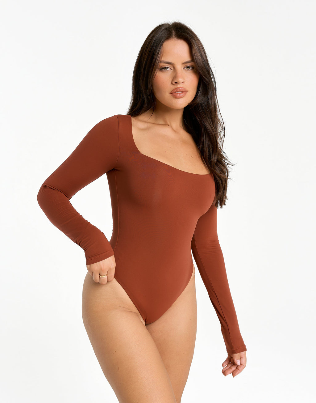 Elemental L Square Bodysuit - Brown