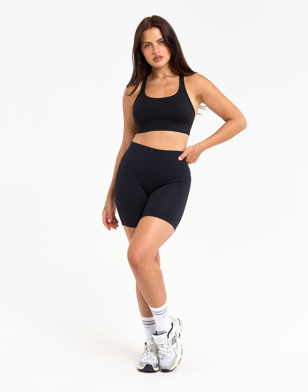 Freedom High Waisted Shorts 5.5" - Black