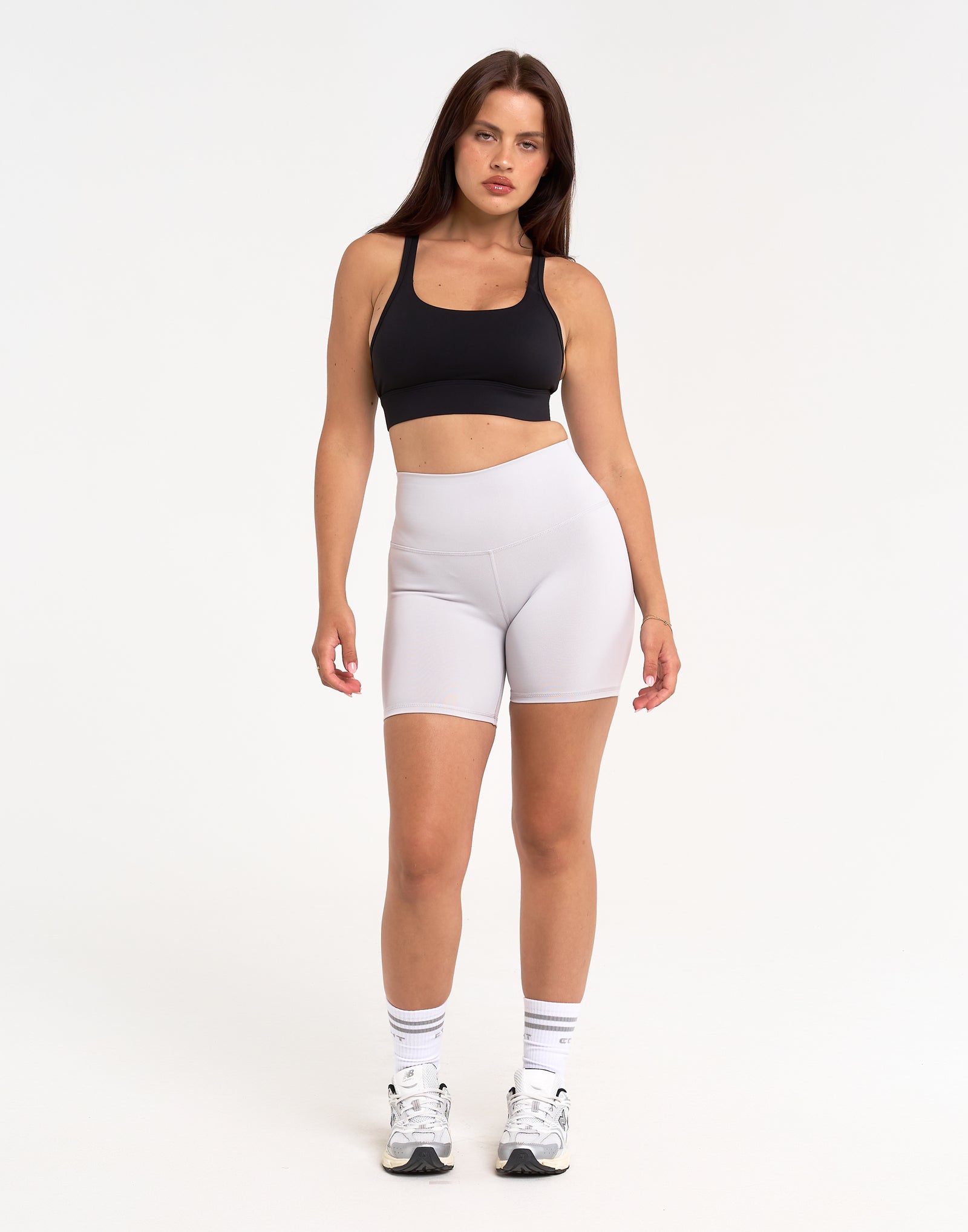 Freedom High Waisted Shorts 5.5" - Grey