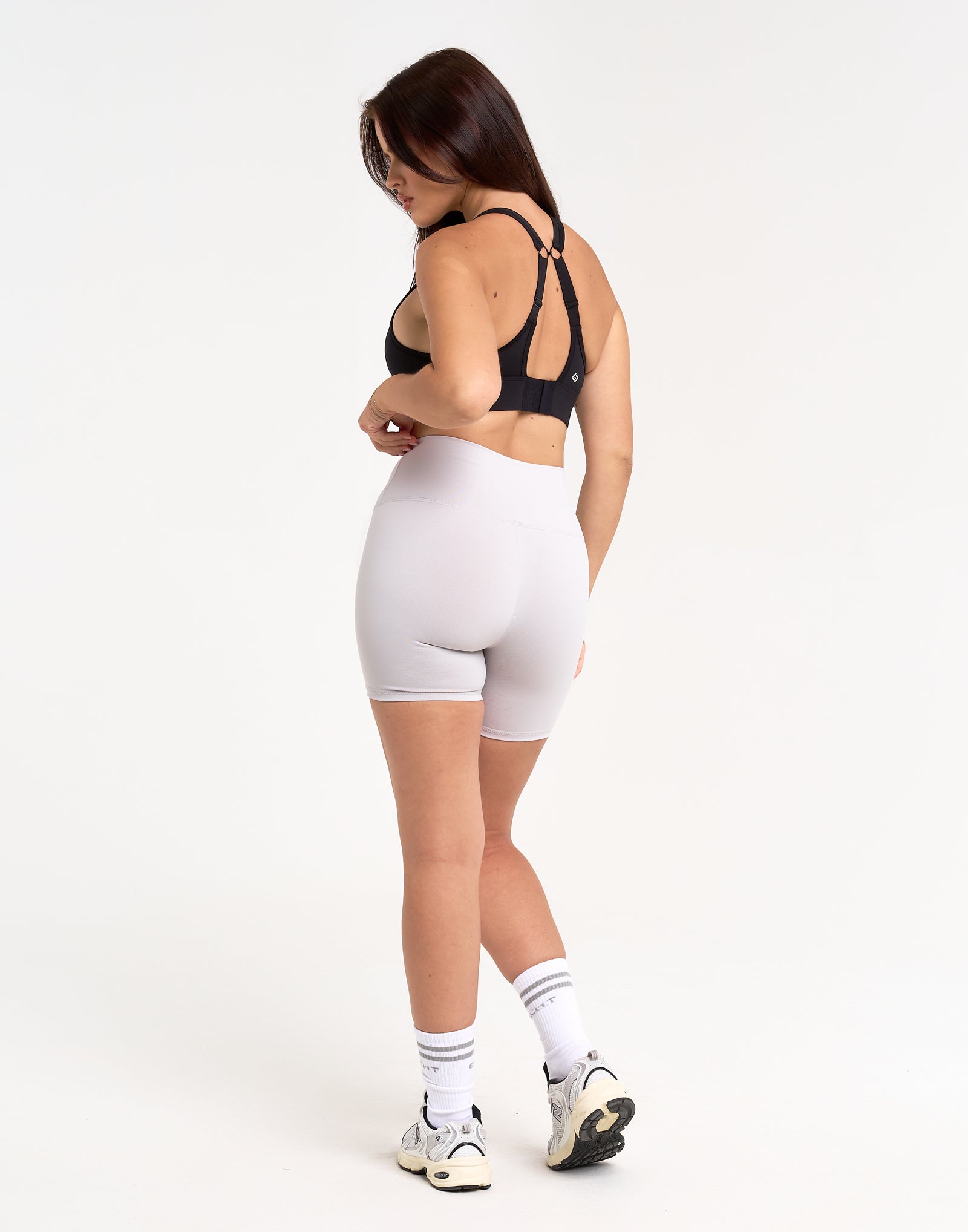 Freedom High Waisted Shorts 5.5" - Grey