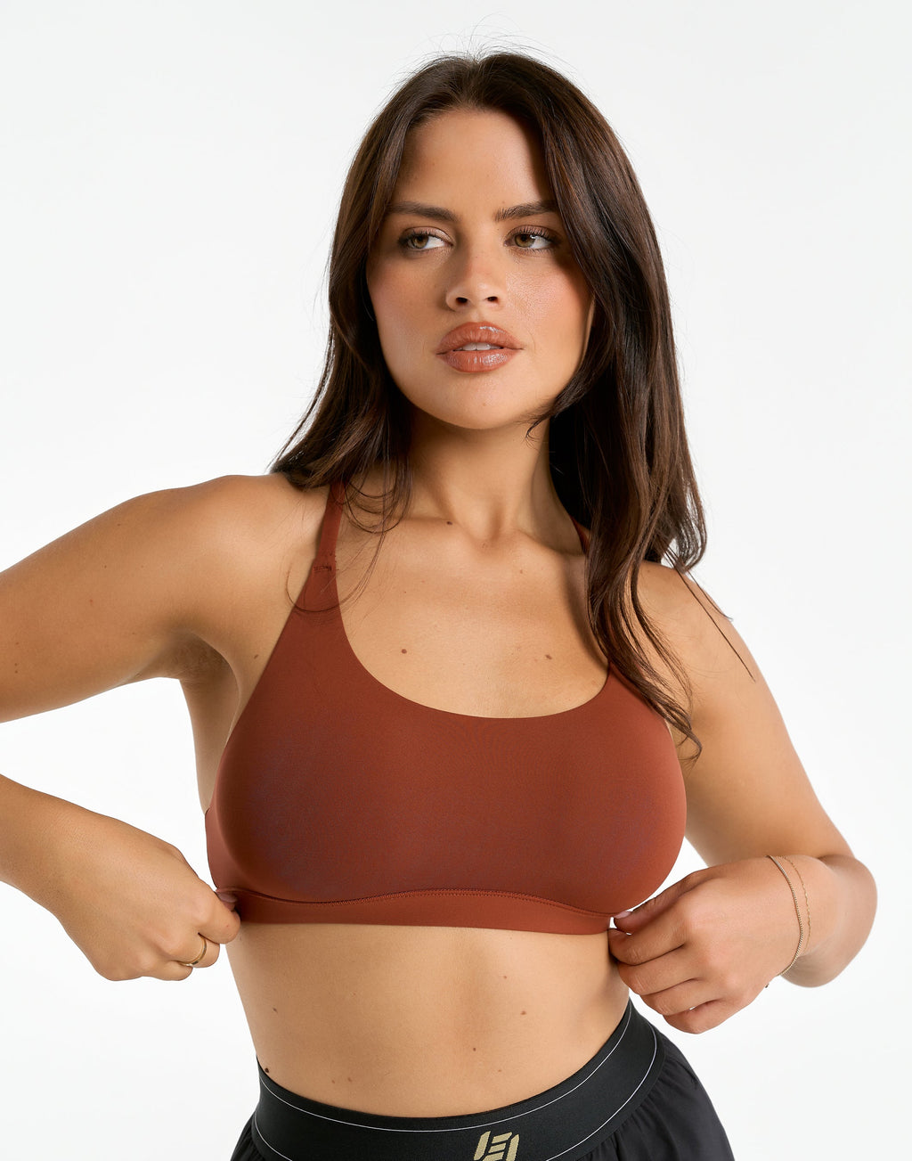 Elemental Raceback Scoop Bralette - Brown