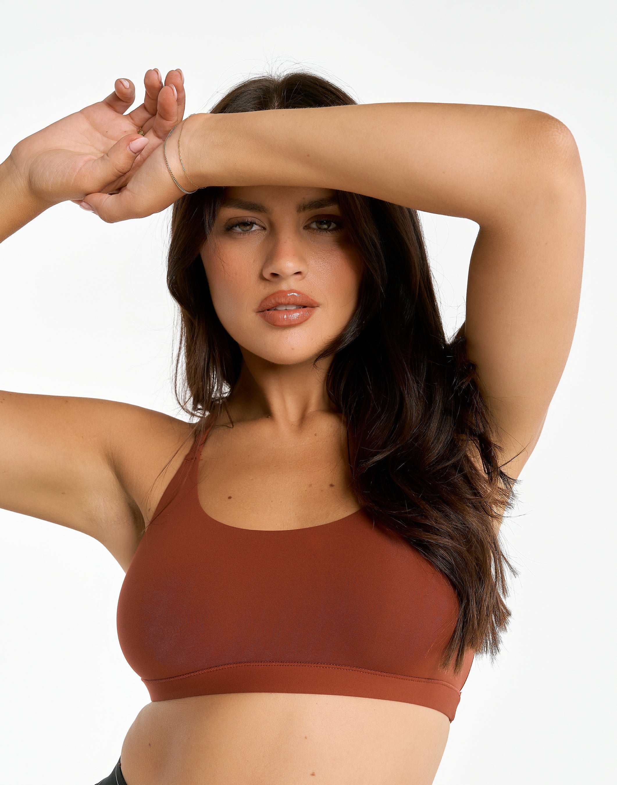 Elemental Raceback Scoop Bralette - Brown