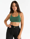 Elemental Raceback Scoop Bralette - Green