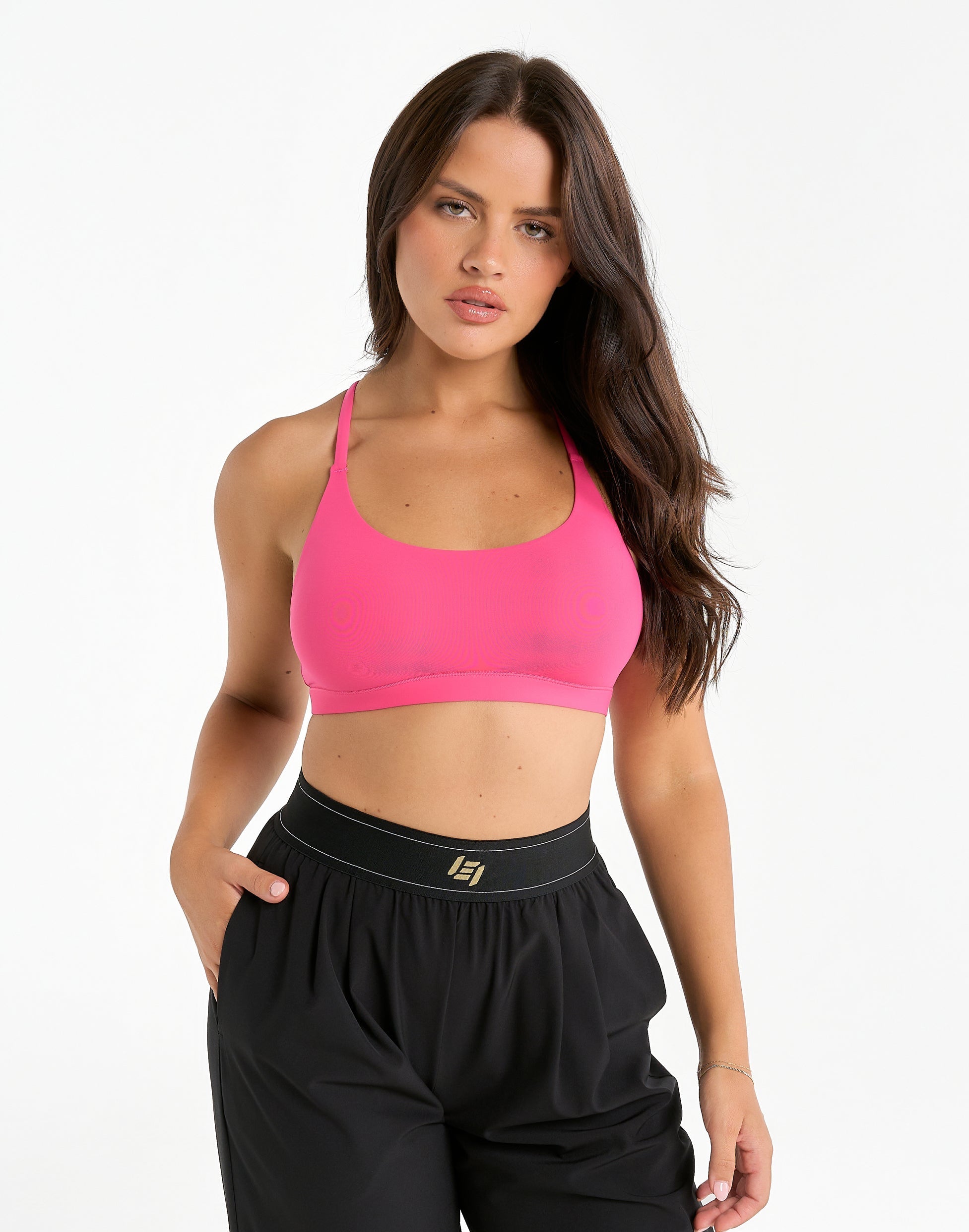Elemental Raceback Scoop Bralette - Pink