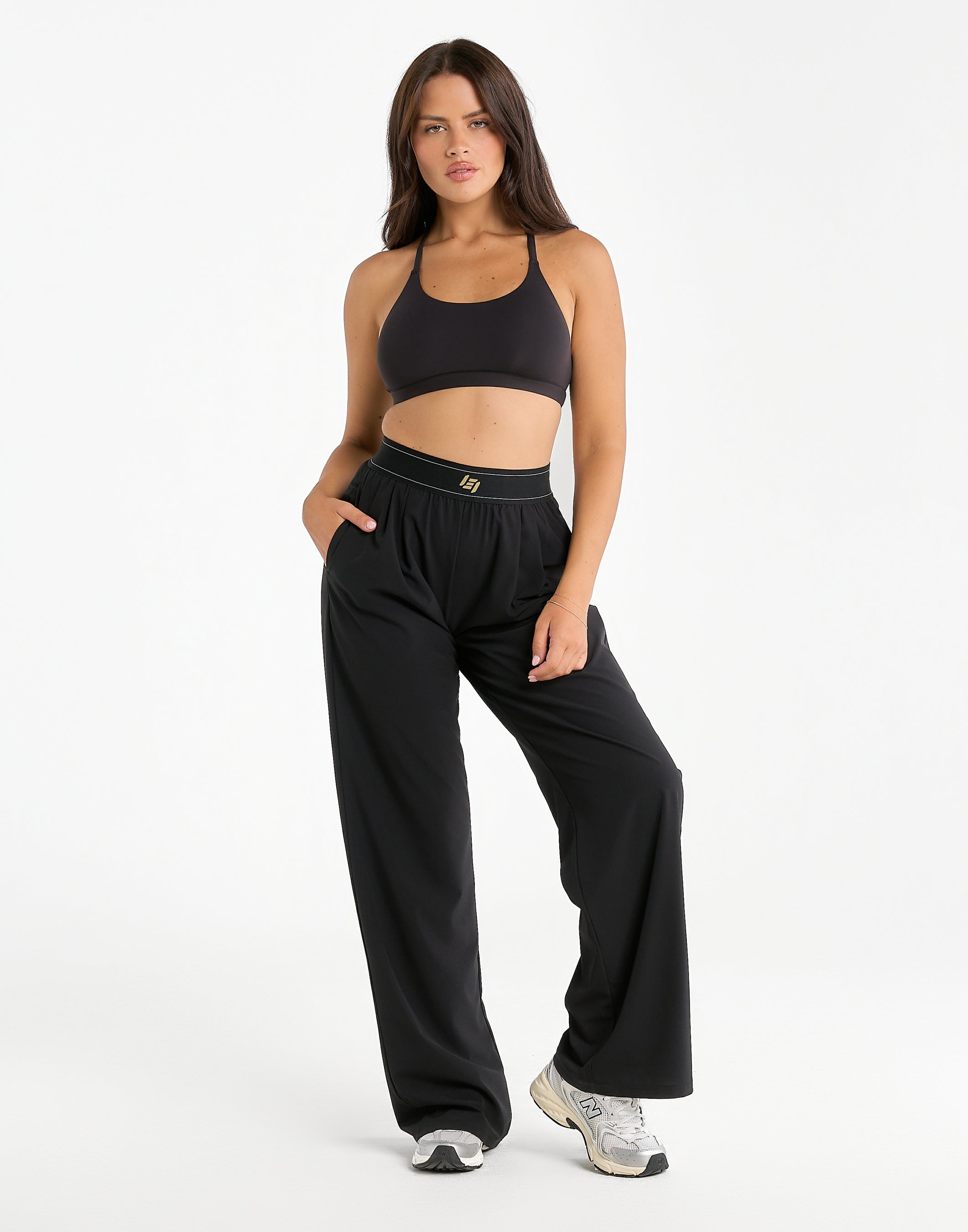 Elemental Raceback Scoop Bralette - Black