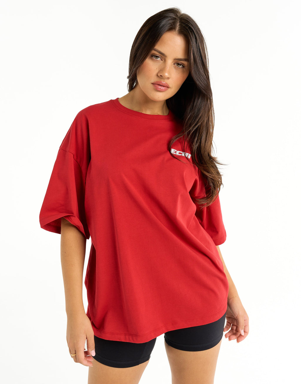 Track Oversize Tee - Red