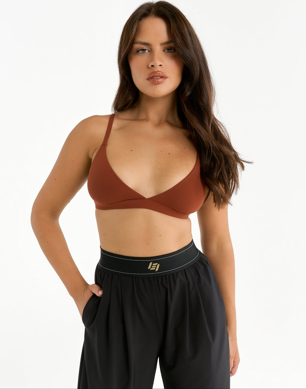 Elemental Triangle Bralette - Brown