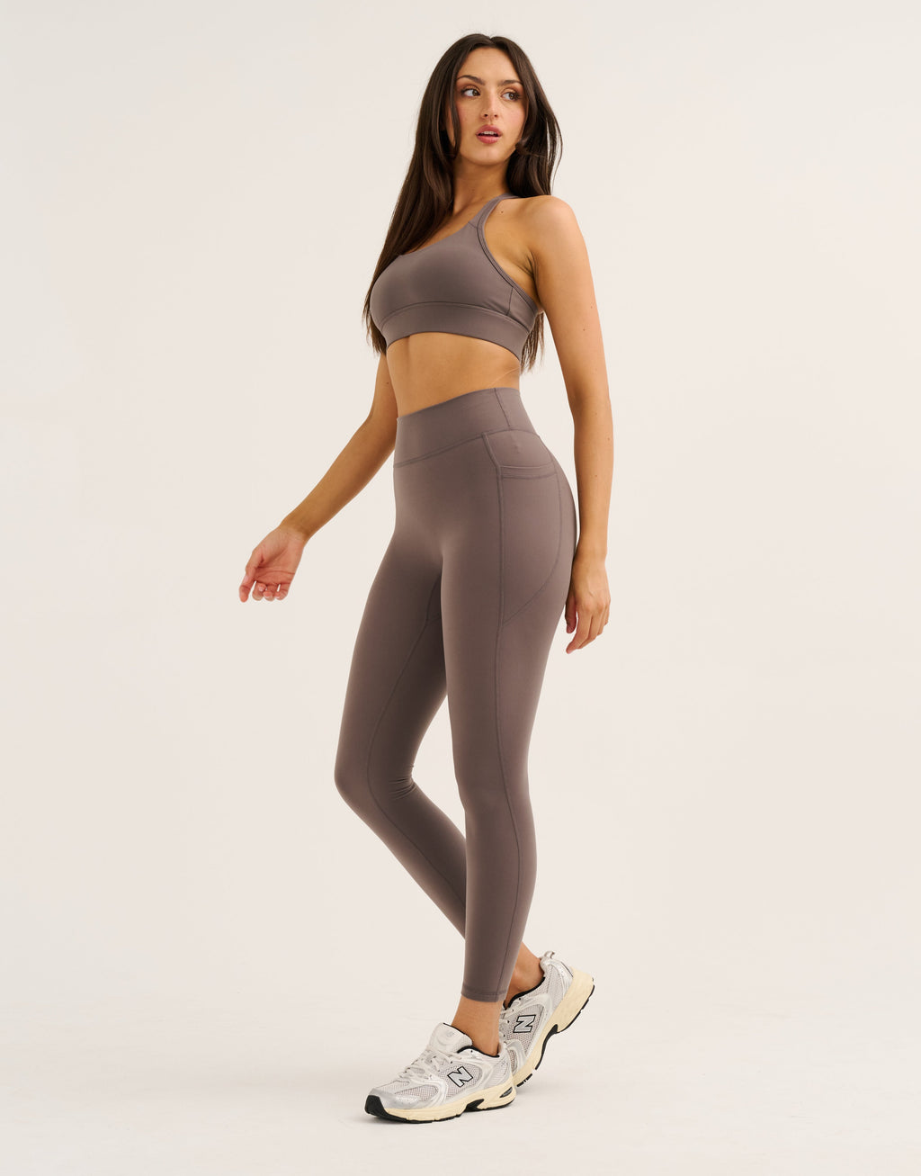 Ascend Pocket Leggings 25" - Slate Grey