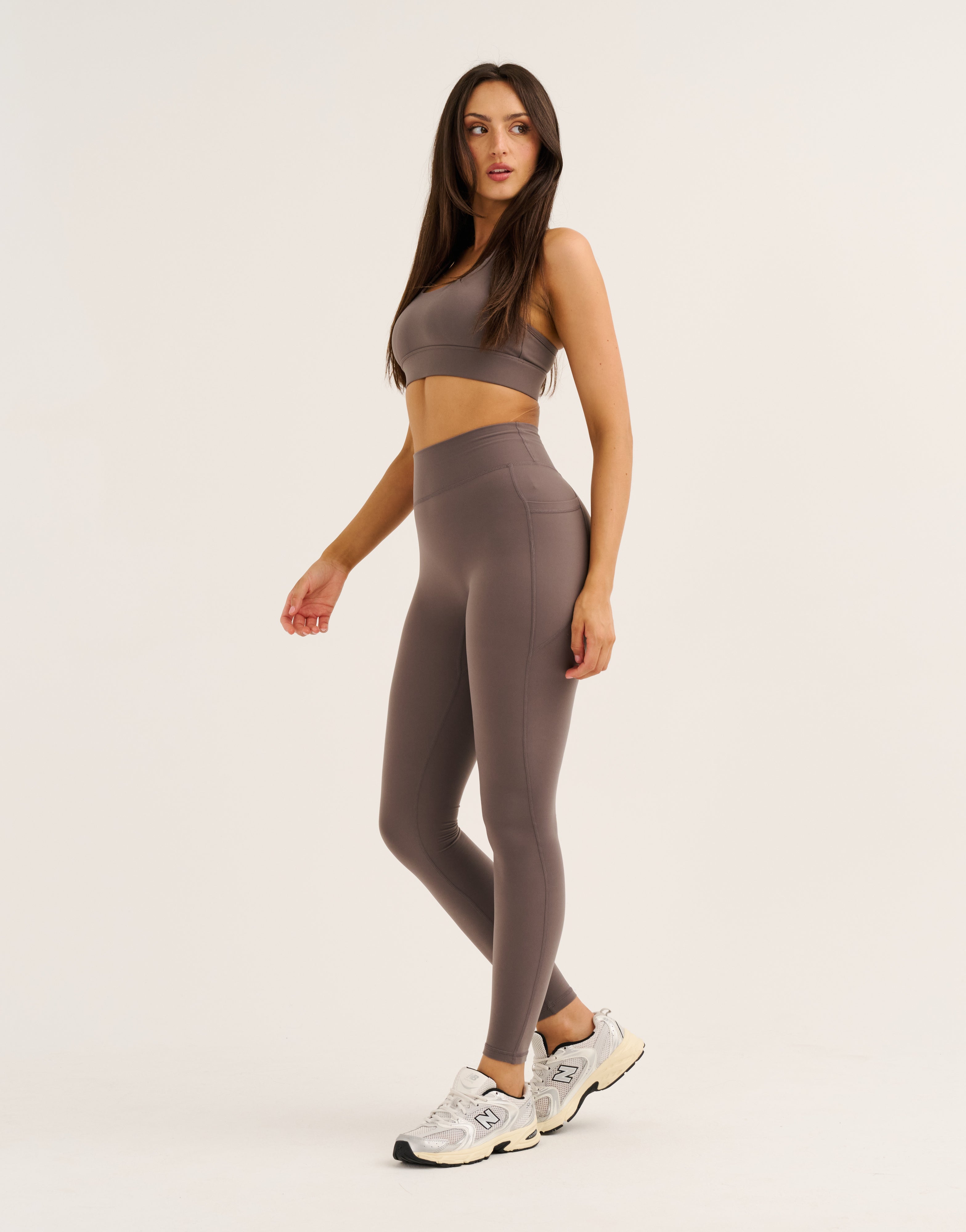 Ascend Pocket Leggings 28" - Slate Grey