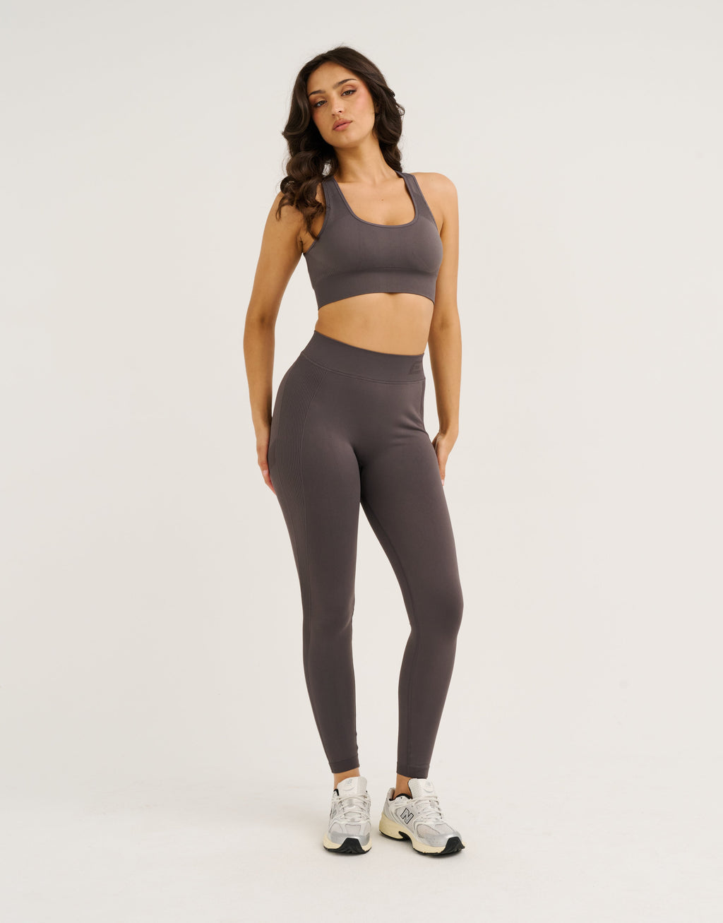 Arise Scrunch Mid-Waist Leggings - Slate Grey