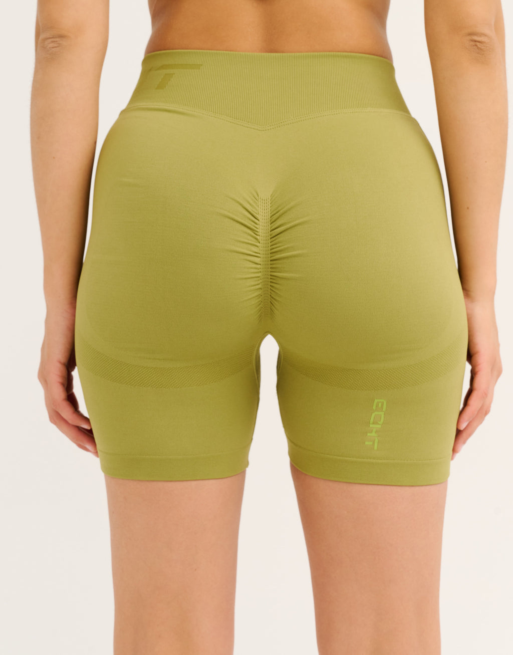 Arise Scrunch Mid-Waist Shorts - Olive