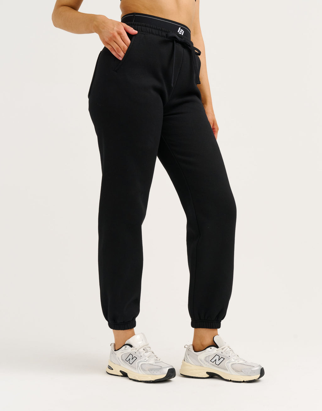 Elemental Layered Jogger Sweatpants - Black