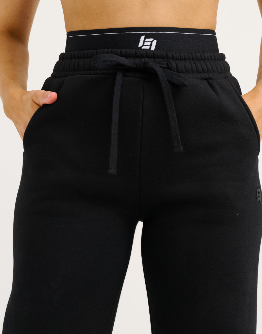 Elemental Layered Jogger Sweatpants - Black