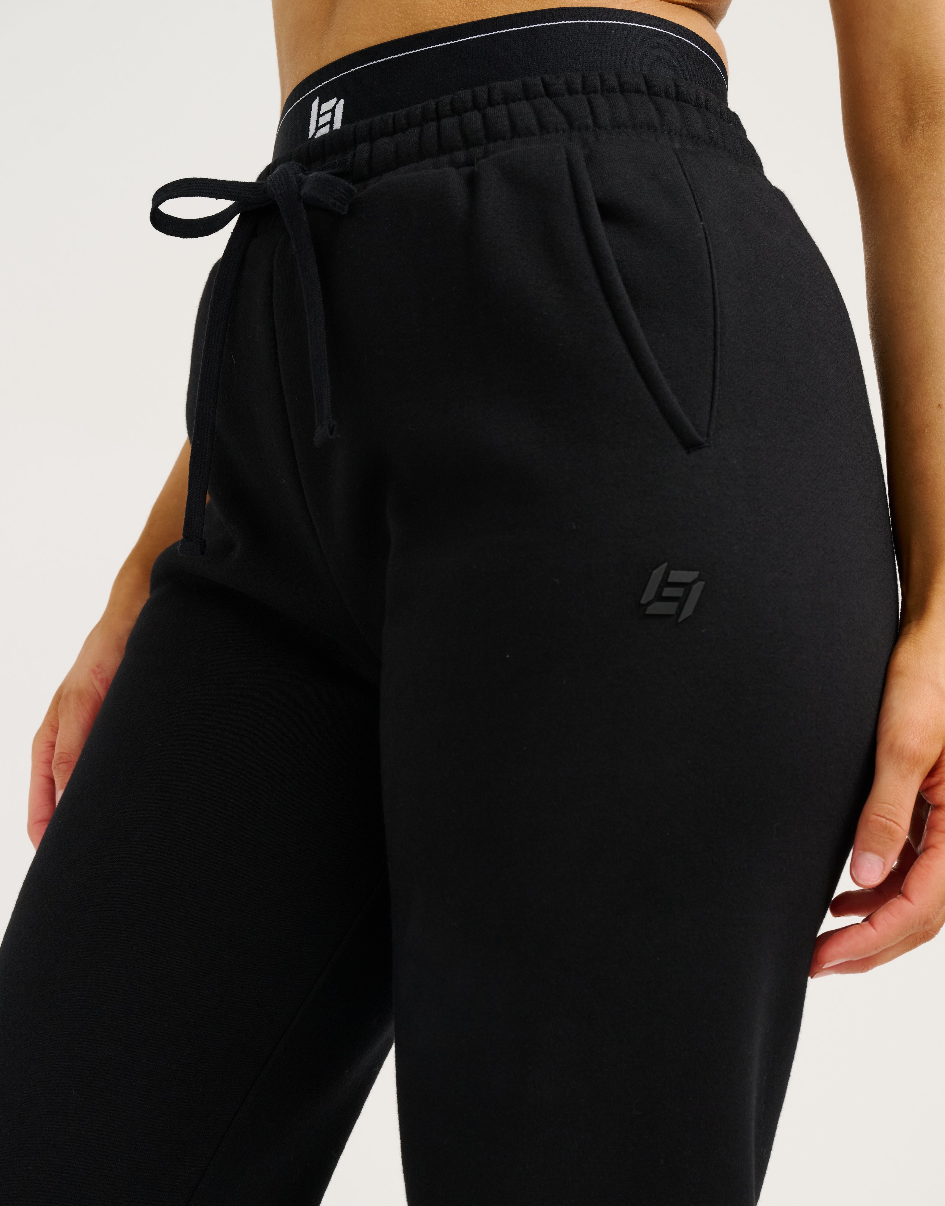 Elemental Layered Jogger Sweatpants - Black