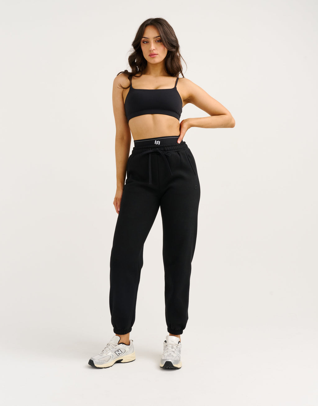 Elemental Layered Jogger Sweatpants - Black