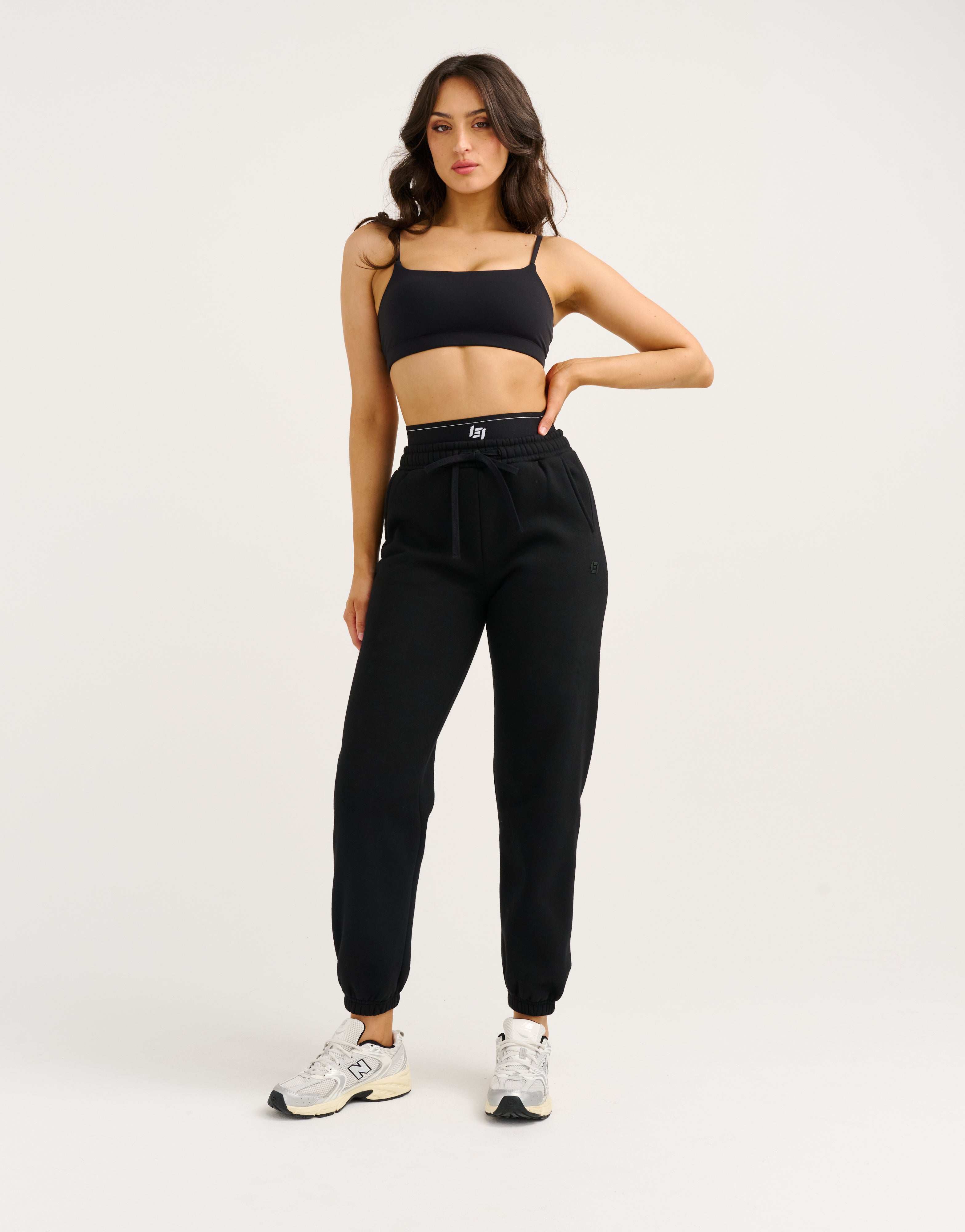 Elemental Layered Jogger Sweatpants - Black