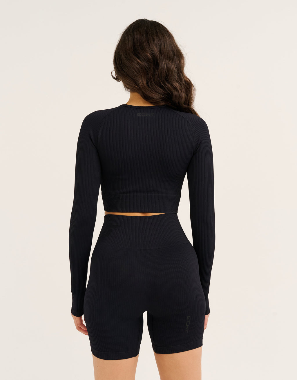 Arise Comfort Cropped Long Sleeve V2 - Stealth Black